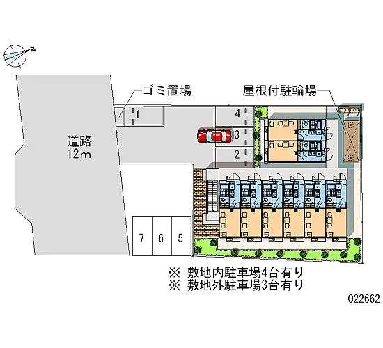 ★手数料０円★松戸市八ケ崎８丁目 月極駐車場